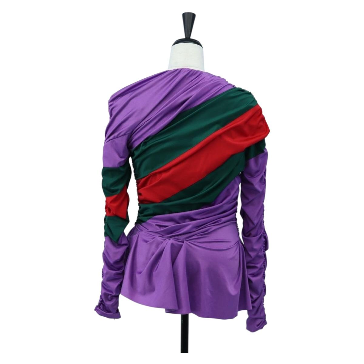 GUCCI Blouse Nylon The Hacker Project BALENCIAGA Collaboration Auth 198567M