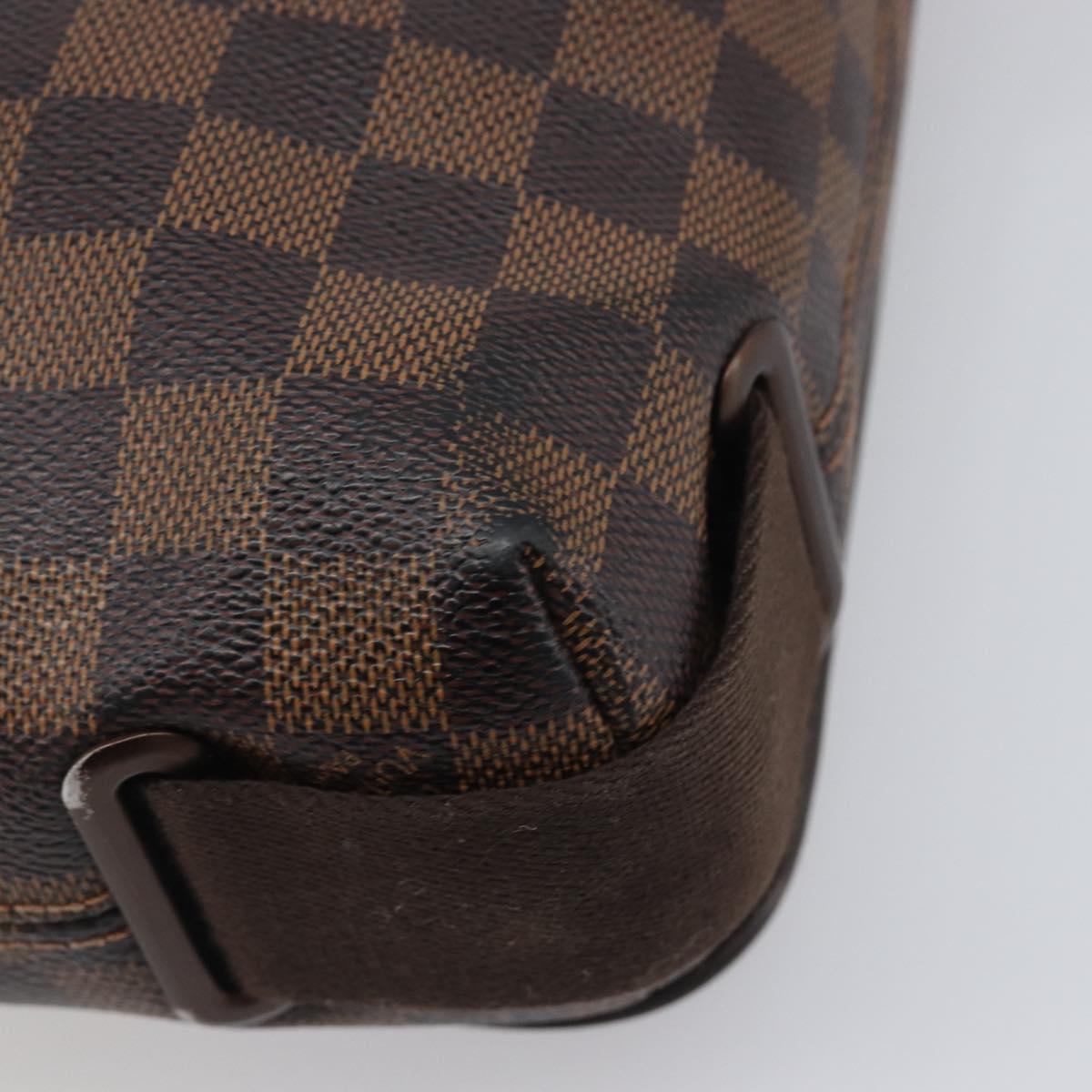 LOUIS VUITTON Damier Ebene Brooklyn PM Shoulder Bag N51210 LV Auth 198568