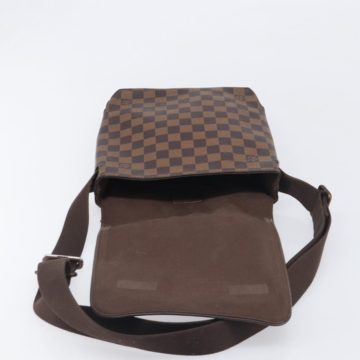 LOUIS VUITTON Damier Ebene Brooklyn PM Shoulder Bag N51210 LV Auth 198568