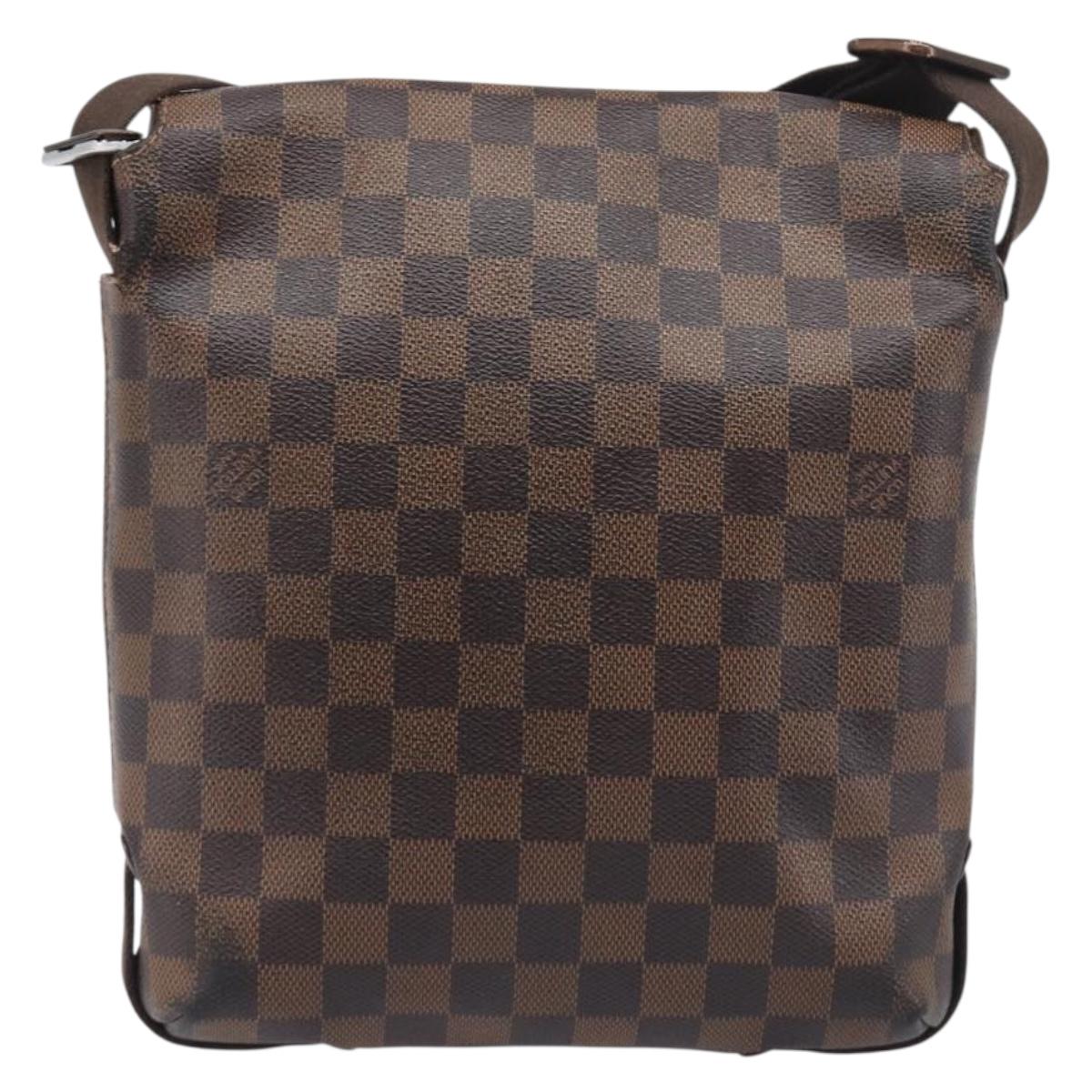 LOUIS VUITTON Damier Ebene Brooklyn PM Shoulder Bag N51210 LV Auth 198568