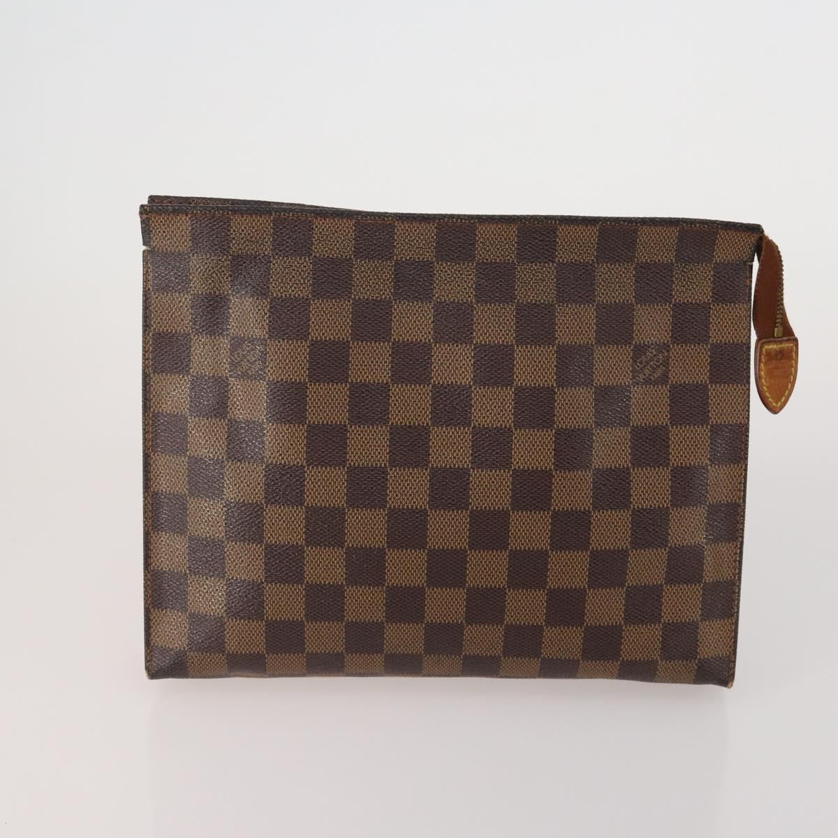 LOUIS VUITTON Monogram Damier Ebene Clutch Bag 5 Set LV Auth 198575
