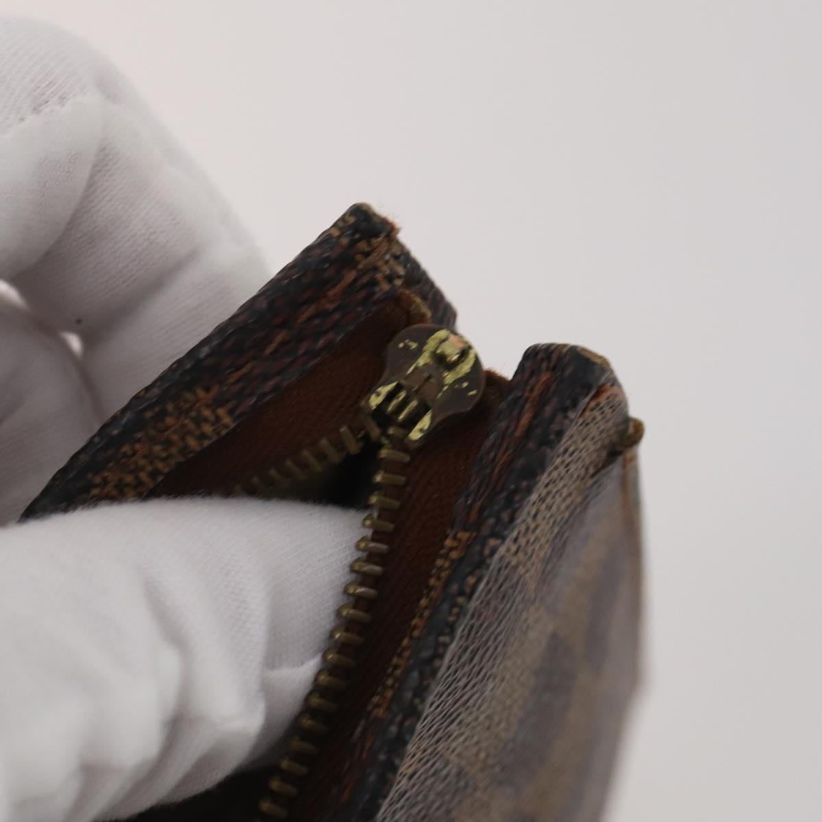 LOUIS VUITTON Monogram Damier Ebene Clutch Bag 5 Set LV Auth 198575