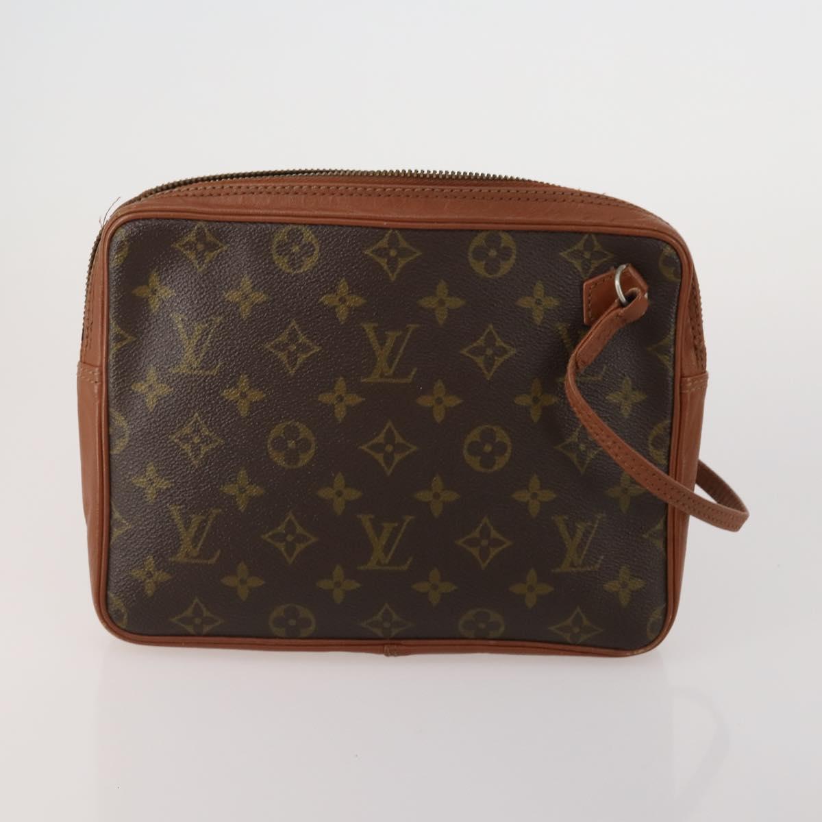 LOUIS VUITTON Monogram Damier Ebene Clutch Bag 5 Set LV Auth 198575