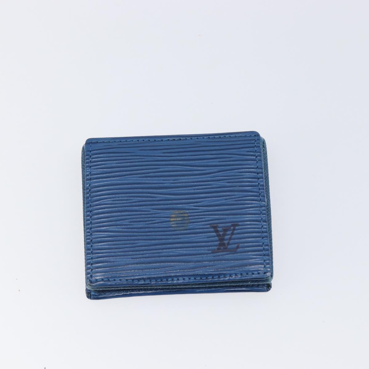 LOUIS VUITTON Epi For iPhone Xs Max Cell Phone Case 4 Set Blue Black Auth 198576