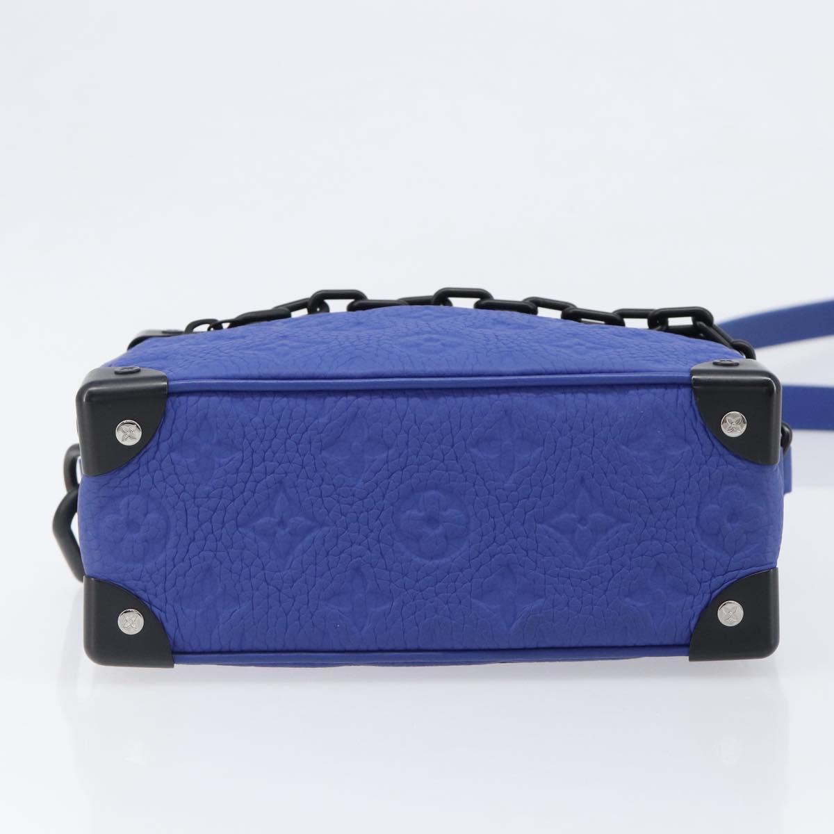 LOUIS VUITTON Monogram Taurillon Clemence Mini Soft Trunk M82558 Auth 198603SAM