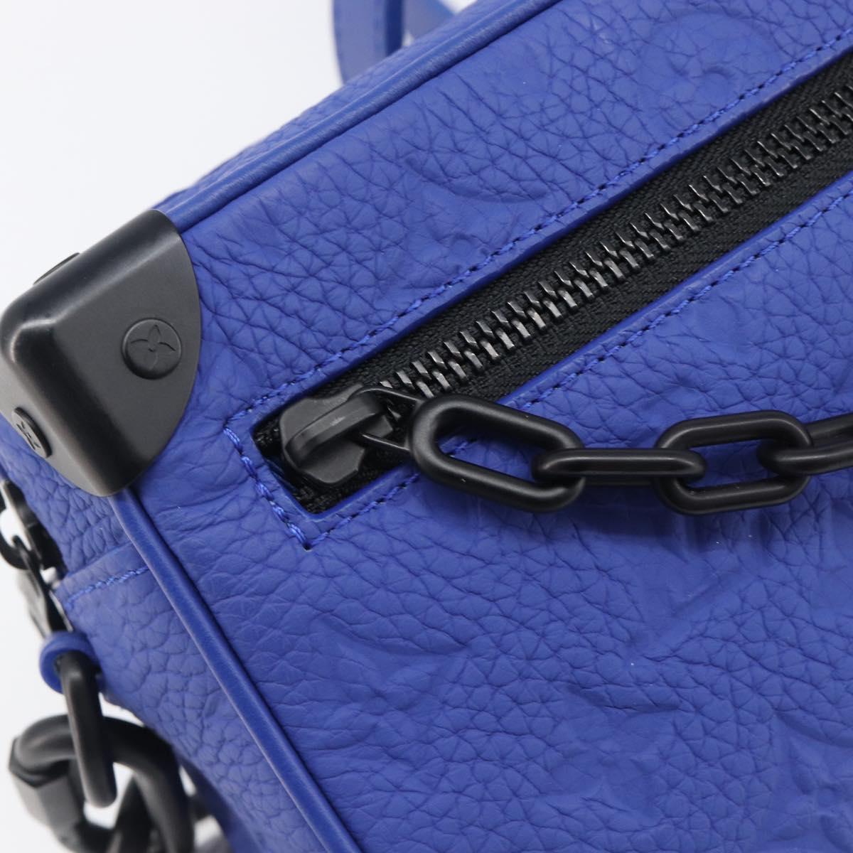 LOUIS VUITTON Monogram Taurillon Clemence Mini Soft Trunk M82558 Auth 198603SAM