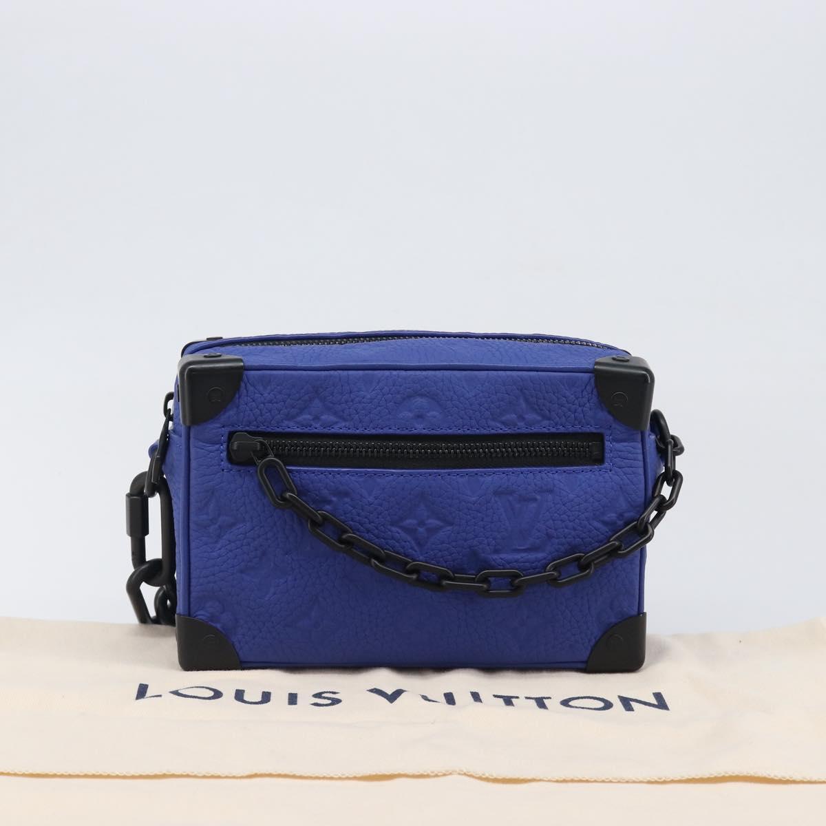 LOUIS VUITTON Monogram Taurillon Clemence Mini Soft Trunk M82558 Auth 198603SAM