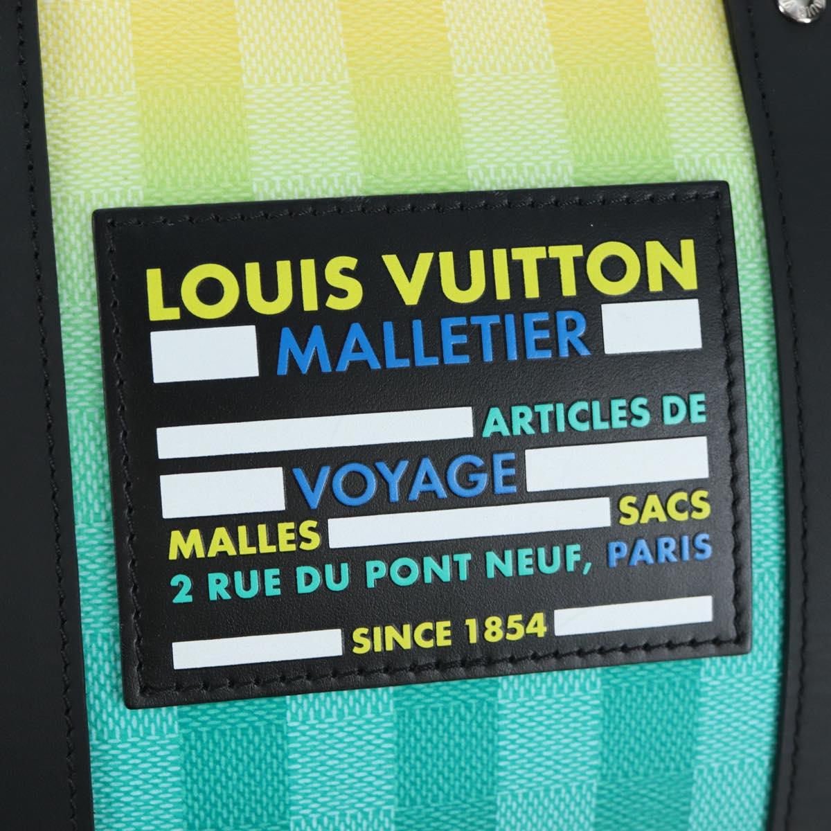 LOUIS VUITTON Damier Stripe Gradation Keepall Bandouliere 50 Auth 198613SM