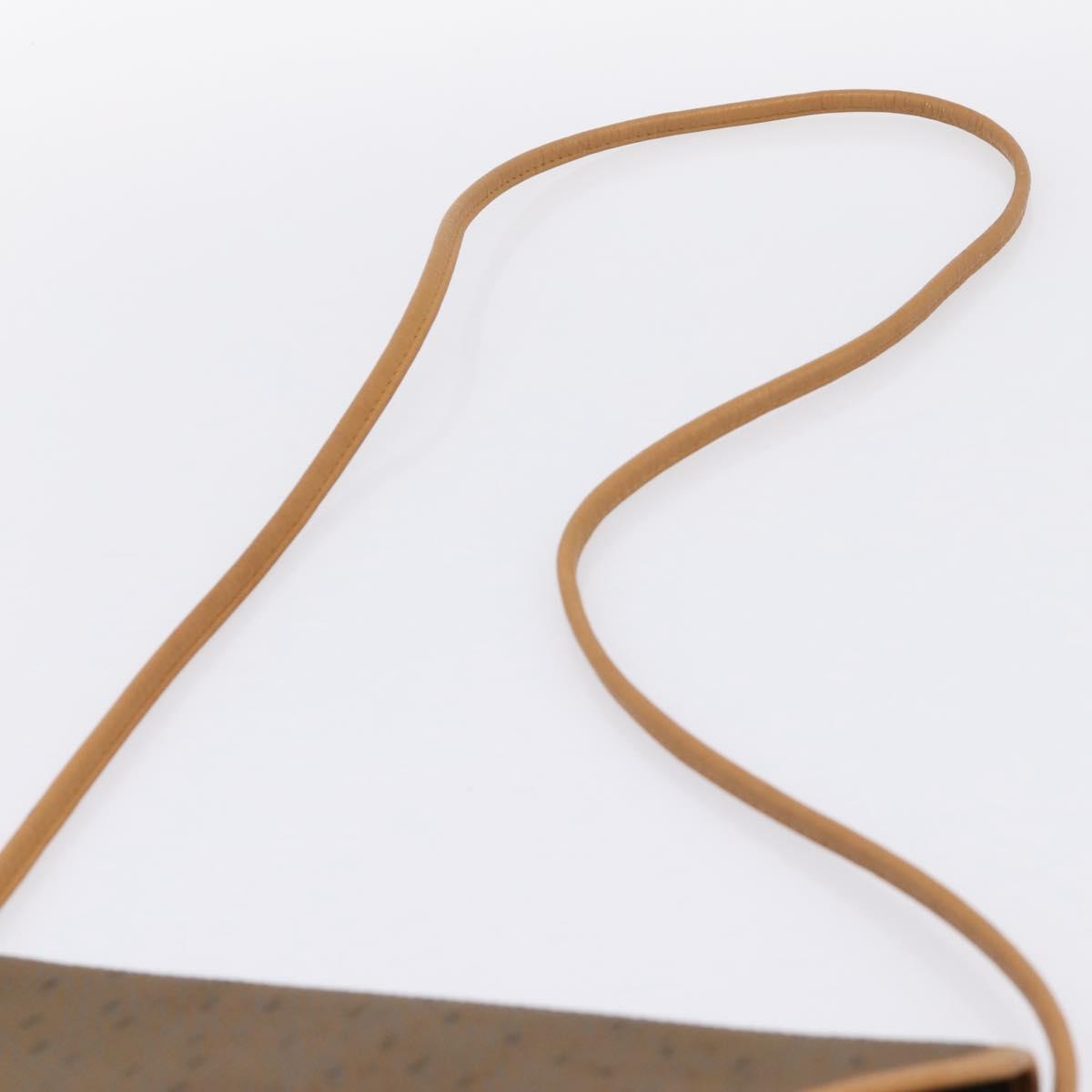 CELINE Shoulder Bag Canvas Brown Beige Auth 198630