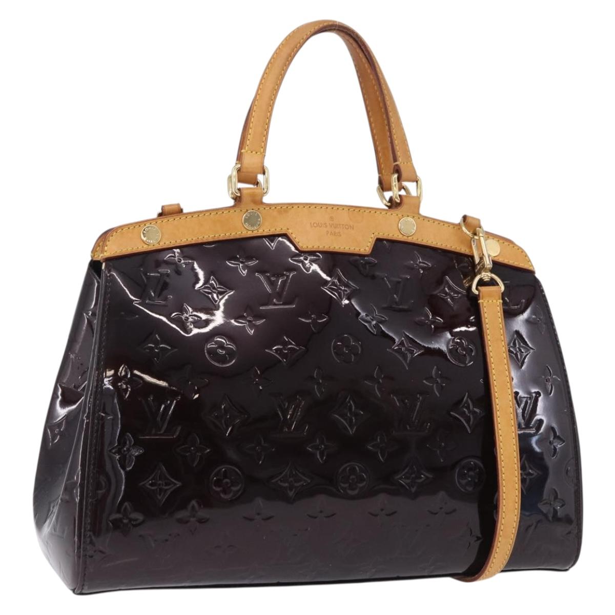 LOUIS VUITTON Monogram Vernis Blair MM Bag 2way Amarante M91619 LV Auth 198633A