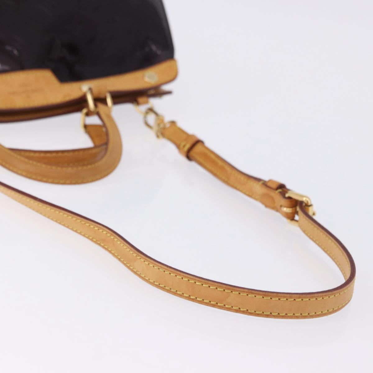 LOUIS VUITTON Monogram Vernis Blair MM Bag 2way Amarante M91619 LV Auth 198633A