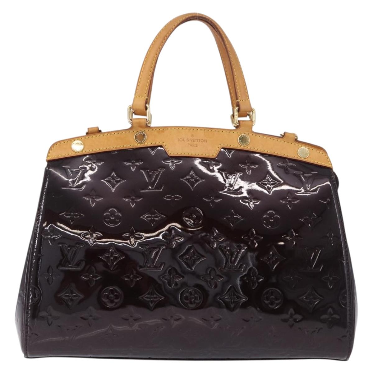 LOUIS VUITTON Monogram Vernis Blair MM Bag 2way Amarante M91619 LV Auth 198633A