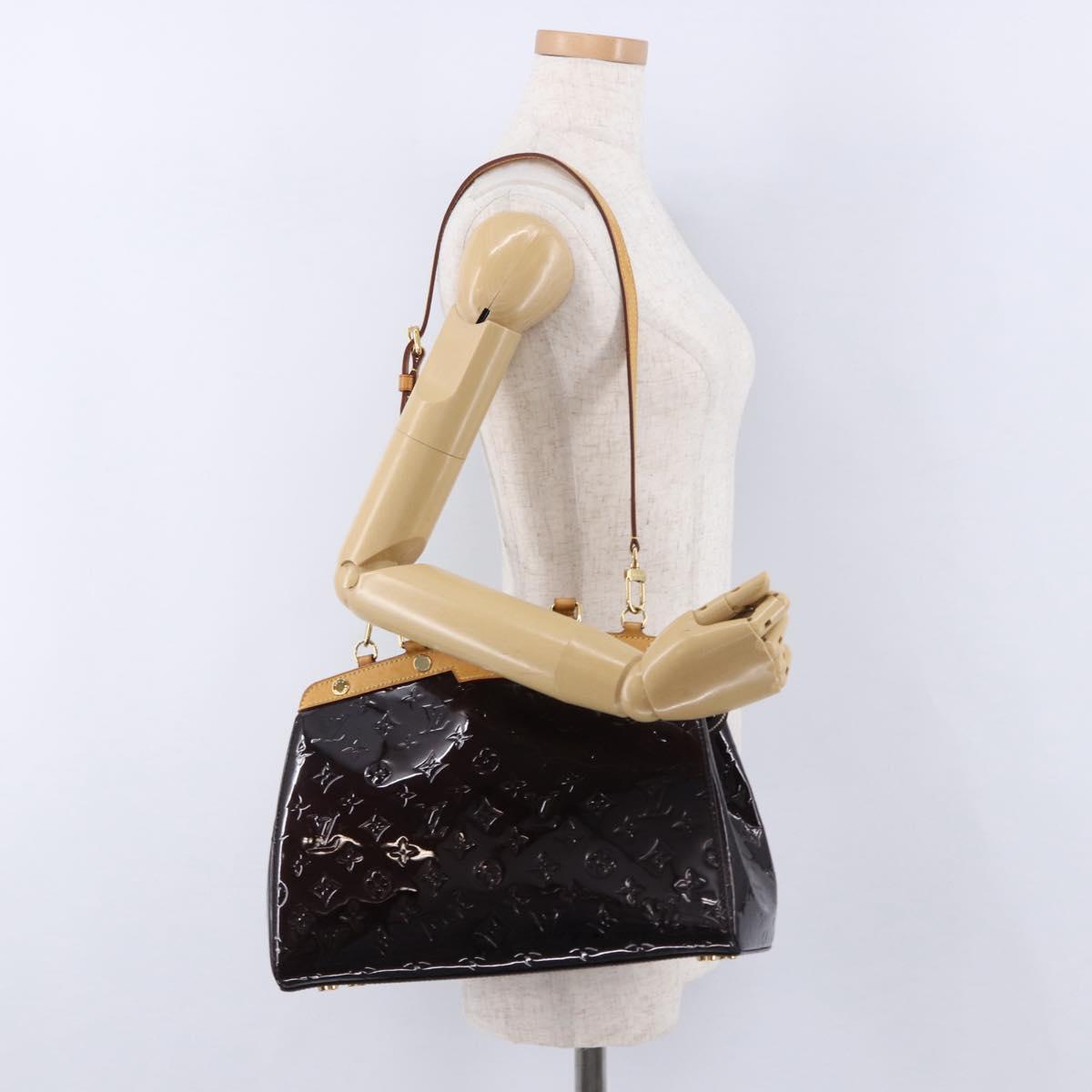 LOUIS VUITTON Monogram Vernis Blair MM Bag 2way Amarante M91619 LV Auth 198633A