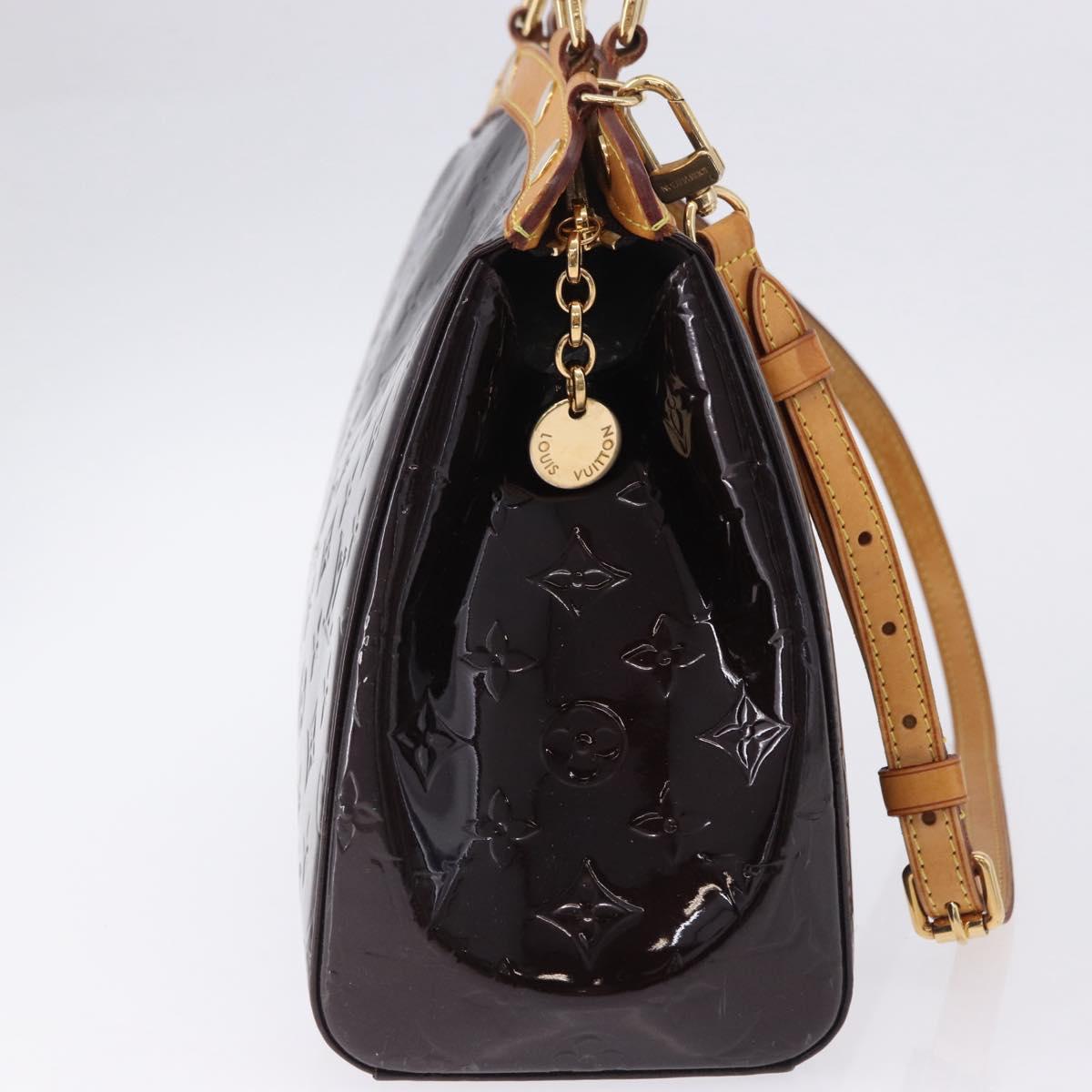 LOUIS VUITTON Monogram Vernis Blair MM Bag 2way Amarante M91619 LV Auth 198633A
