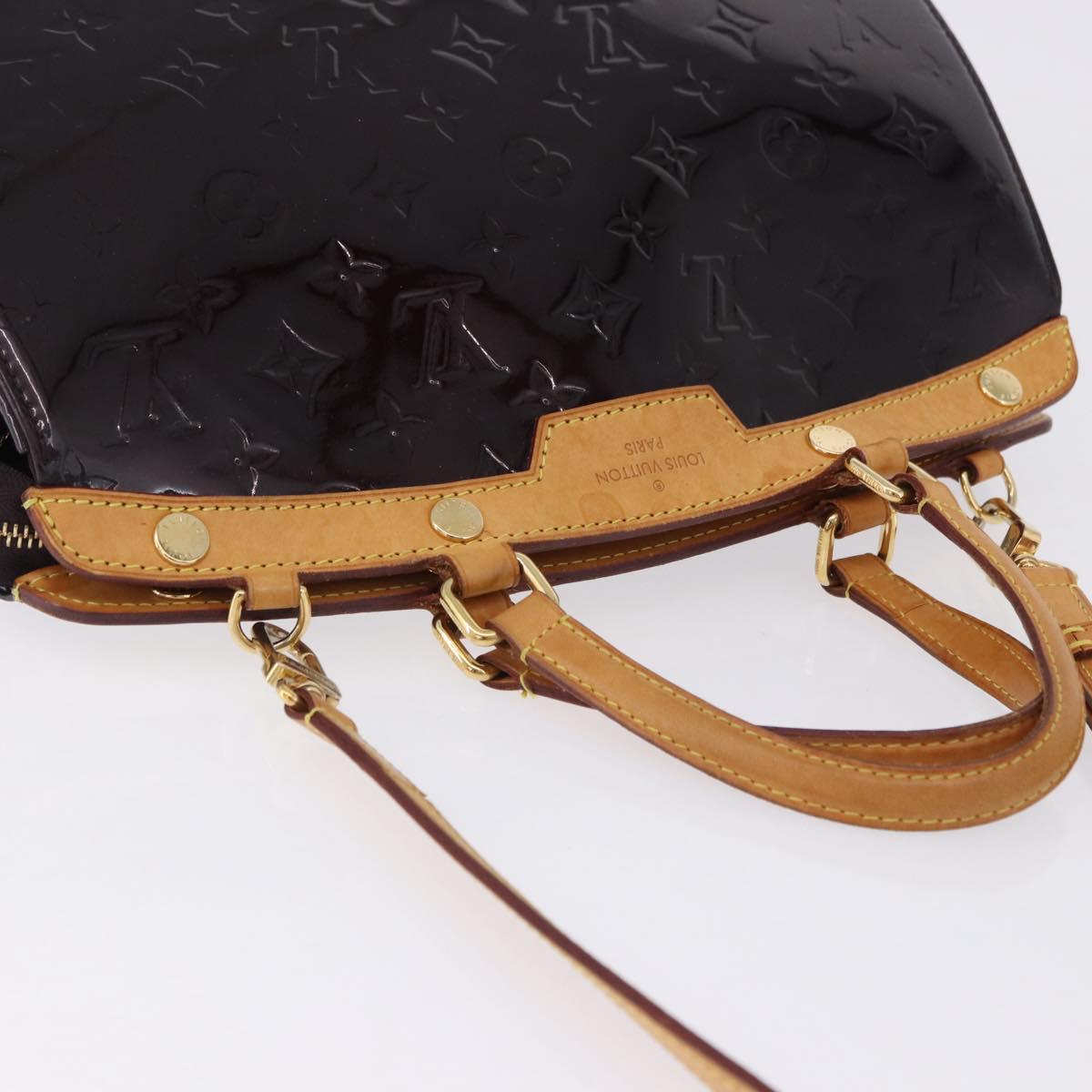 LOUIS VUITTON Monogram Vernis Blair MM Bag 2way Amarante M91619 LV Auth 198633A