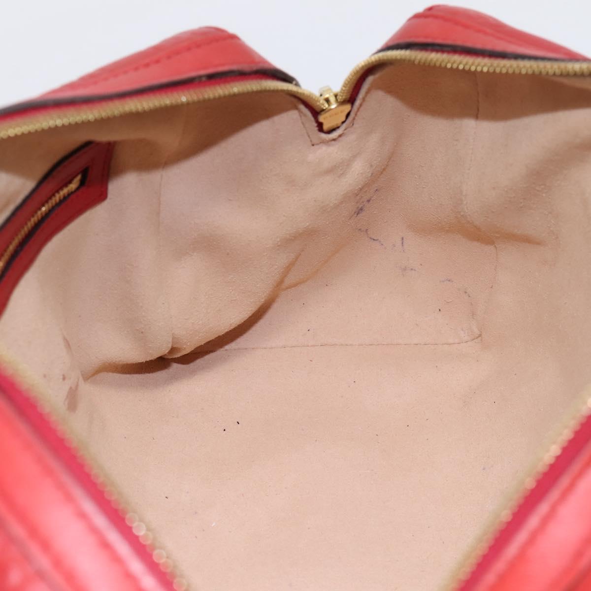 GUCCI GuccissimaGG Hand Bag Leather 2way Red Gold Tone 453573 Auth 198638