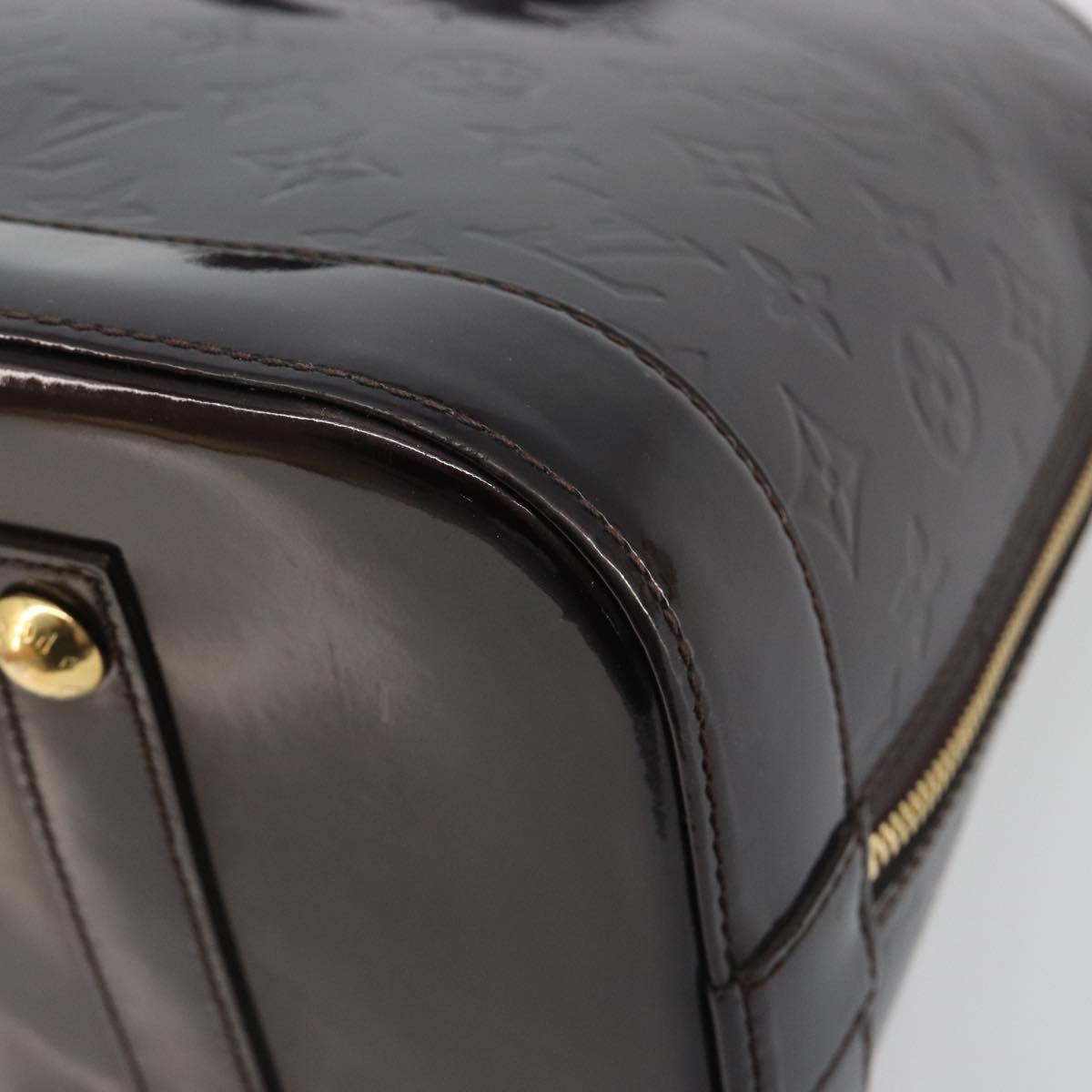 LOUIS VUITTON Monogram Vernis Alma GM Hand Bag Amarante M93595 LV Auth 198644V