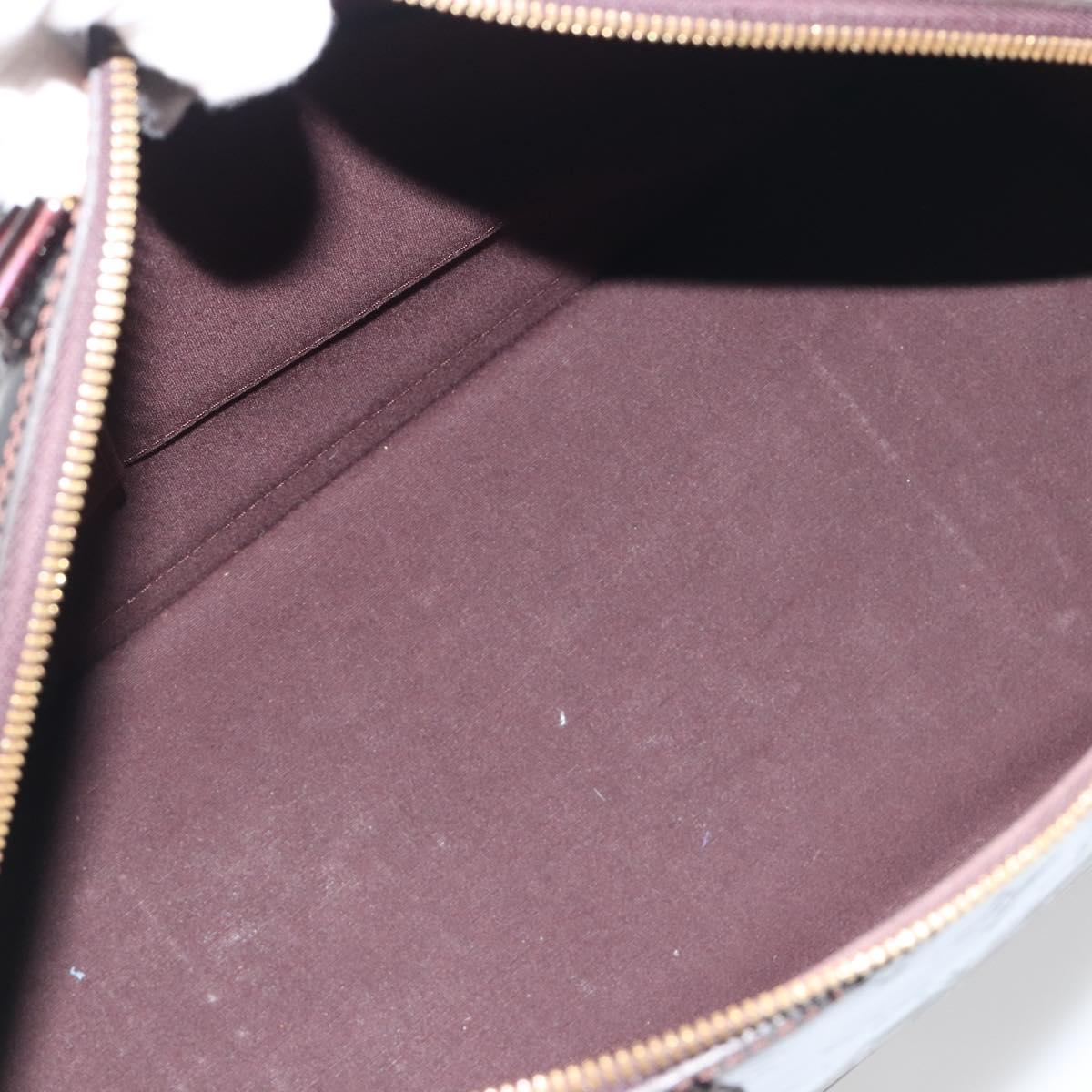 LOUIS VUITTON Monogram Vernis Alma GM Hand Bag Amarante M93595 LV Auth 198644V