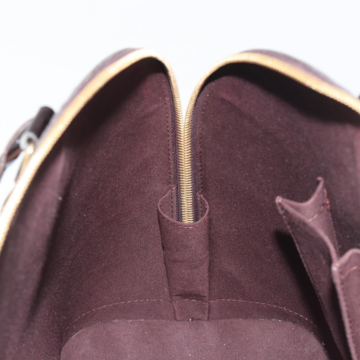 LOUIS VUITTON Monogram Vernis Alma GM Hand Bag Amarante M93595 LV Auth 198644V