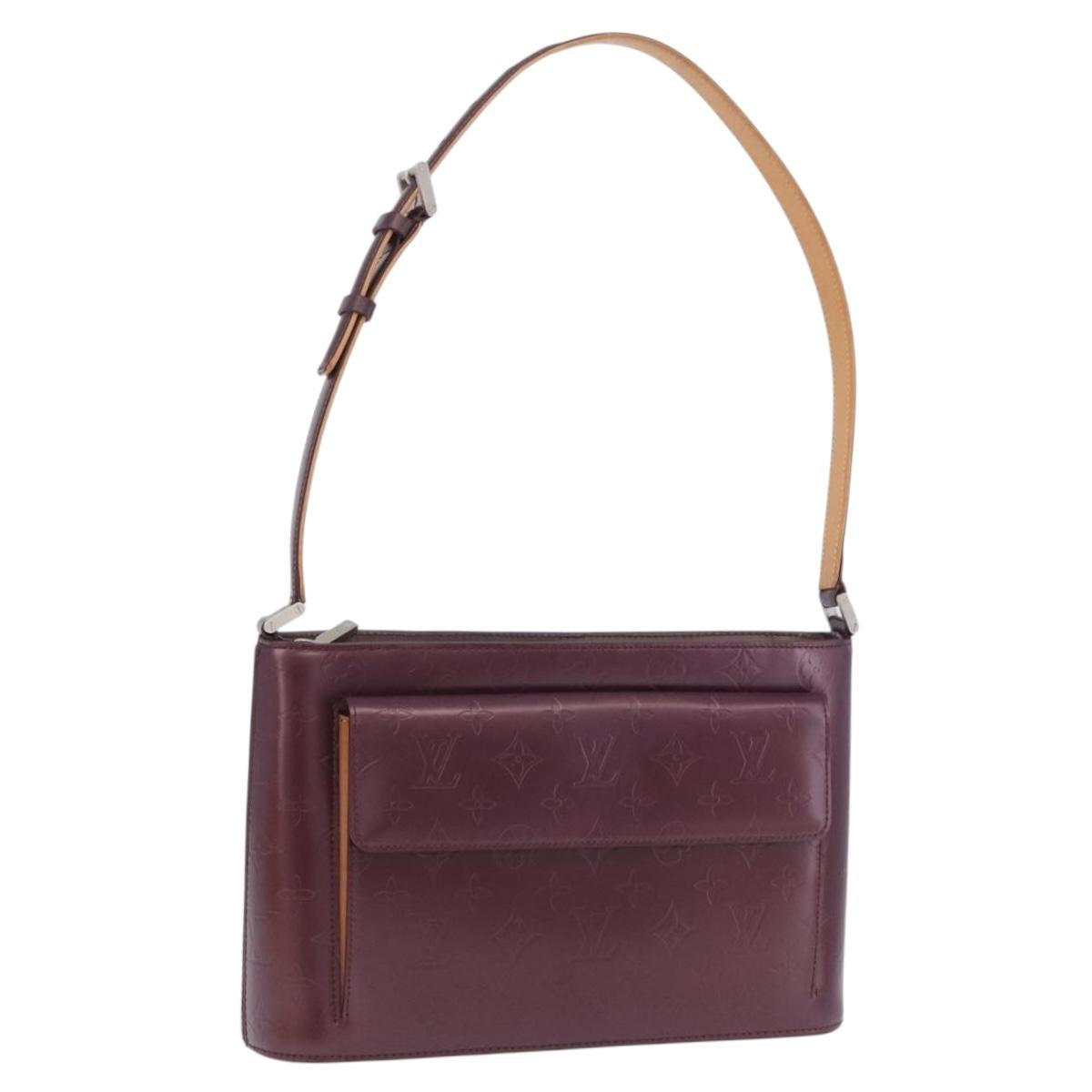 LOUIS VUITTON Monogram Mat Alston Shoulder Bag Viole M55126 LV Auth 198662V