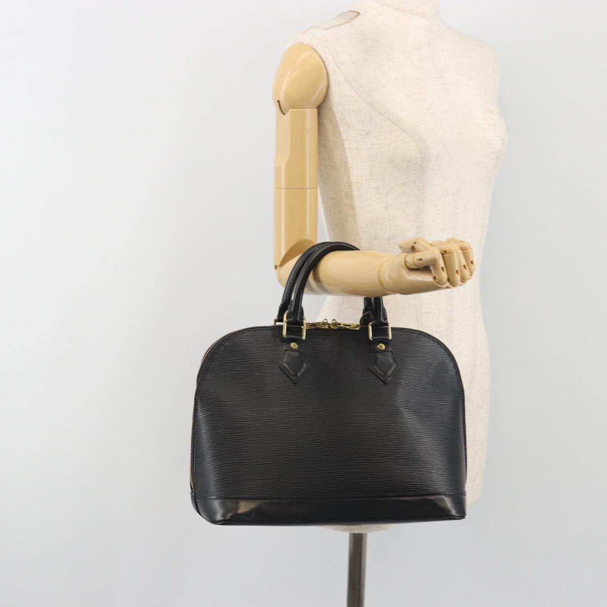LOUIS VUITTON Epi Alma Hand Bag Noir M52142 LV Auth 198666A