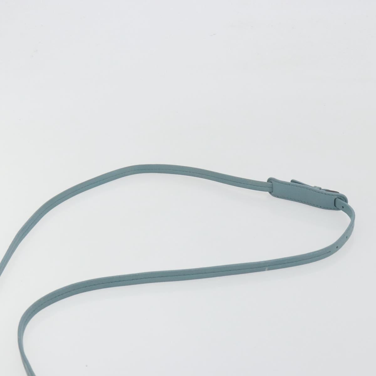BOTTEGA VENETA INTRECCIATO Shoulder Bag Leather Light Blue Auth 198667A