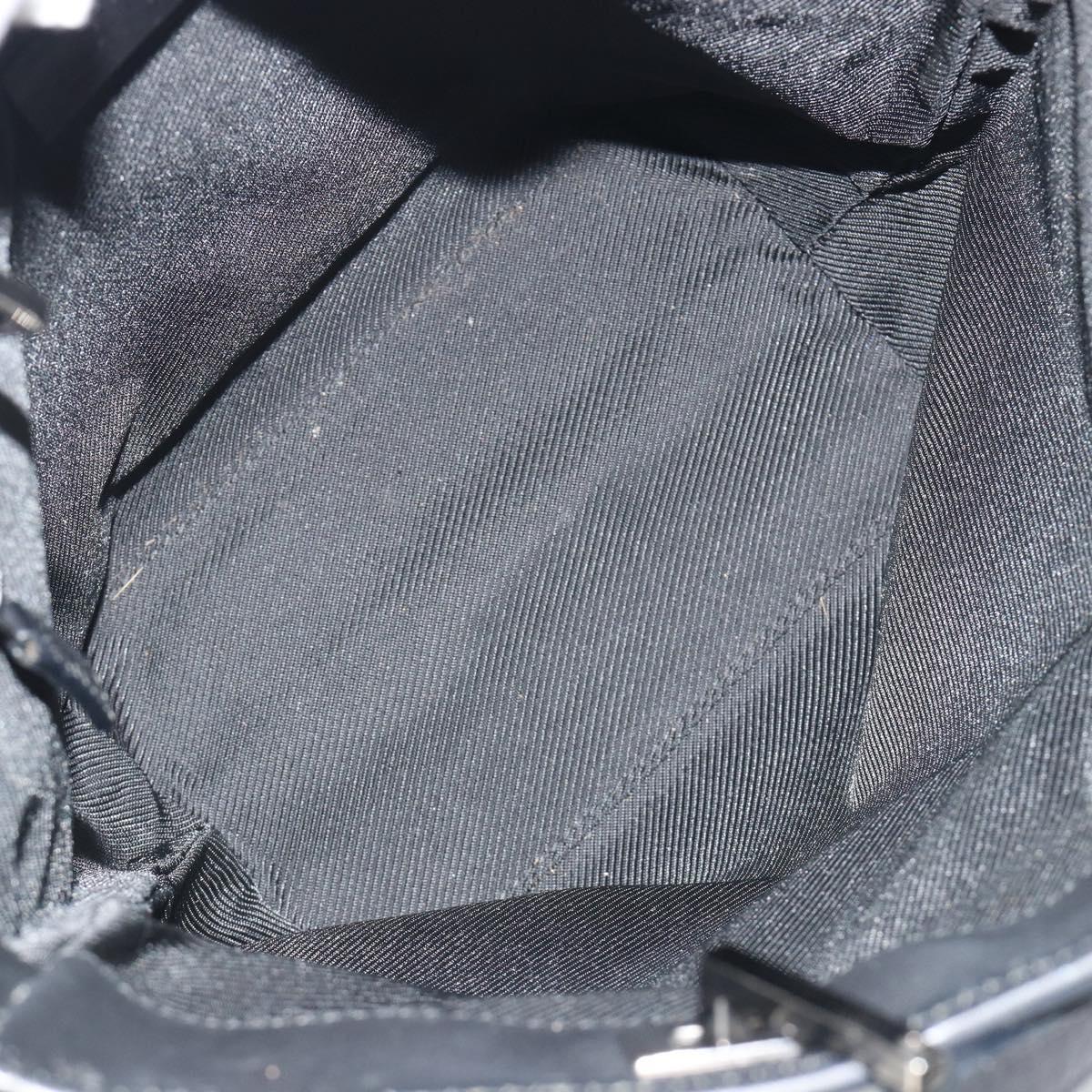 GUCCI GG Canvas Tote Bag Black Silver 31244 Auth 198669A