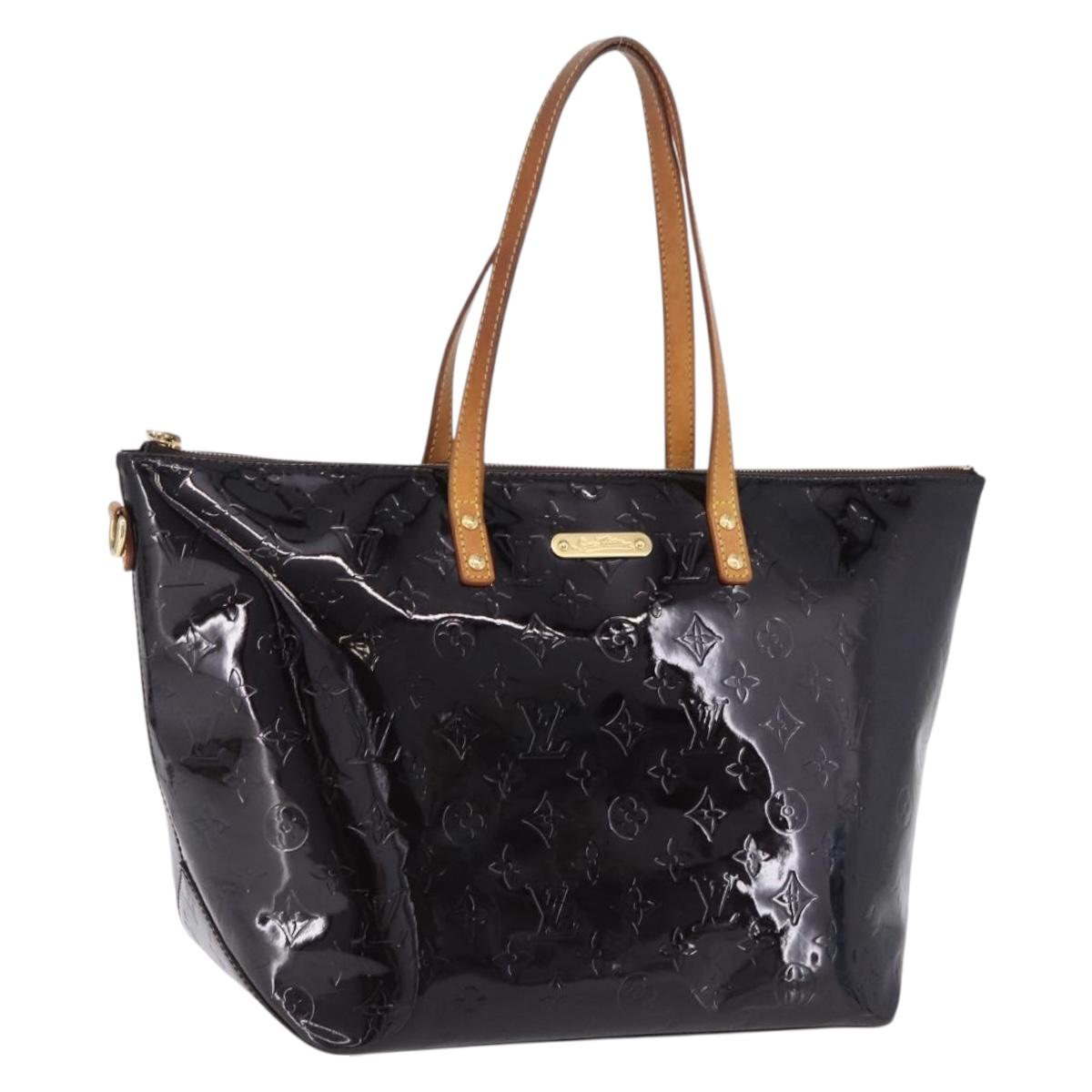 LOUIS VUITTON Monogram Vernis Bellevue GM Tote Bag Amarante M93589 Auth 198685A
