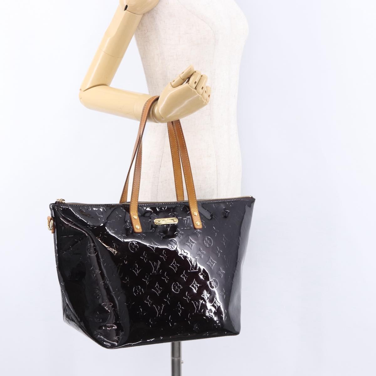 LOUIS VUITTON Monogram Vernis Bellevue GM Tote Bag Amarante M93589 Auth 198685A