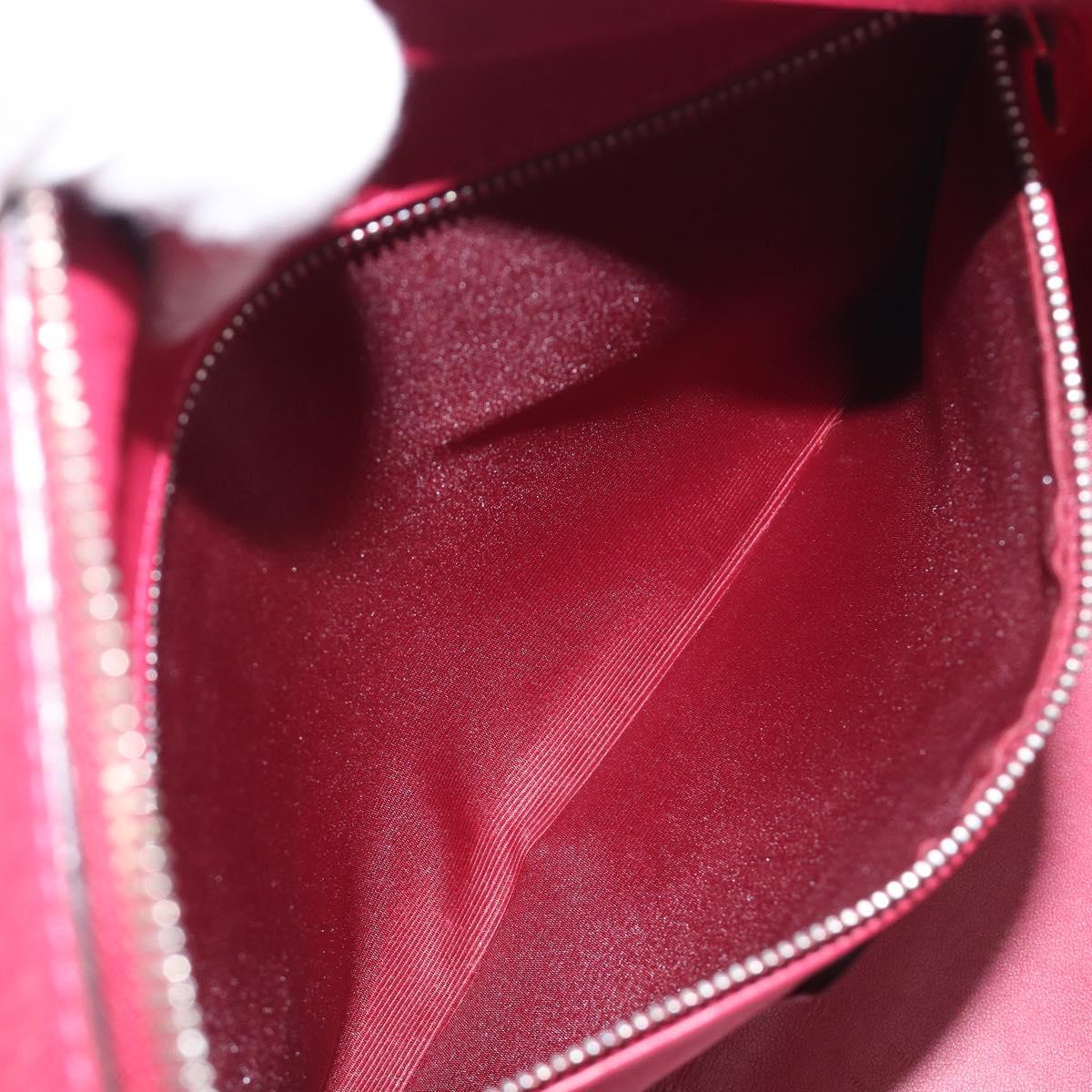 LOEWE Amazona 36 Hand Bag Leather Red Silver Auth 198687V