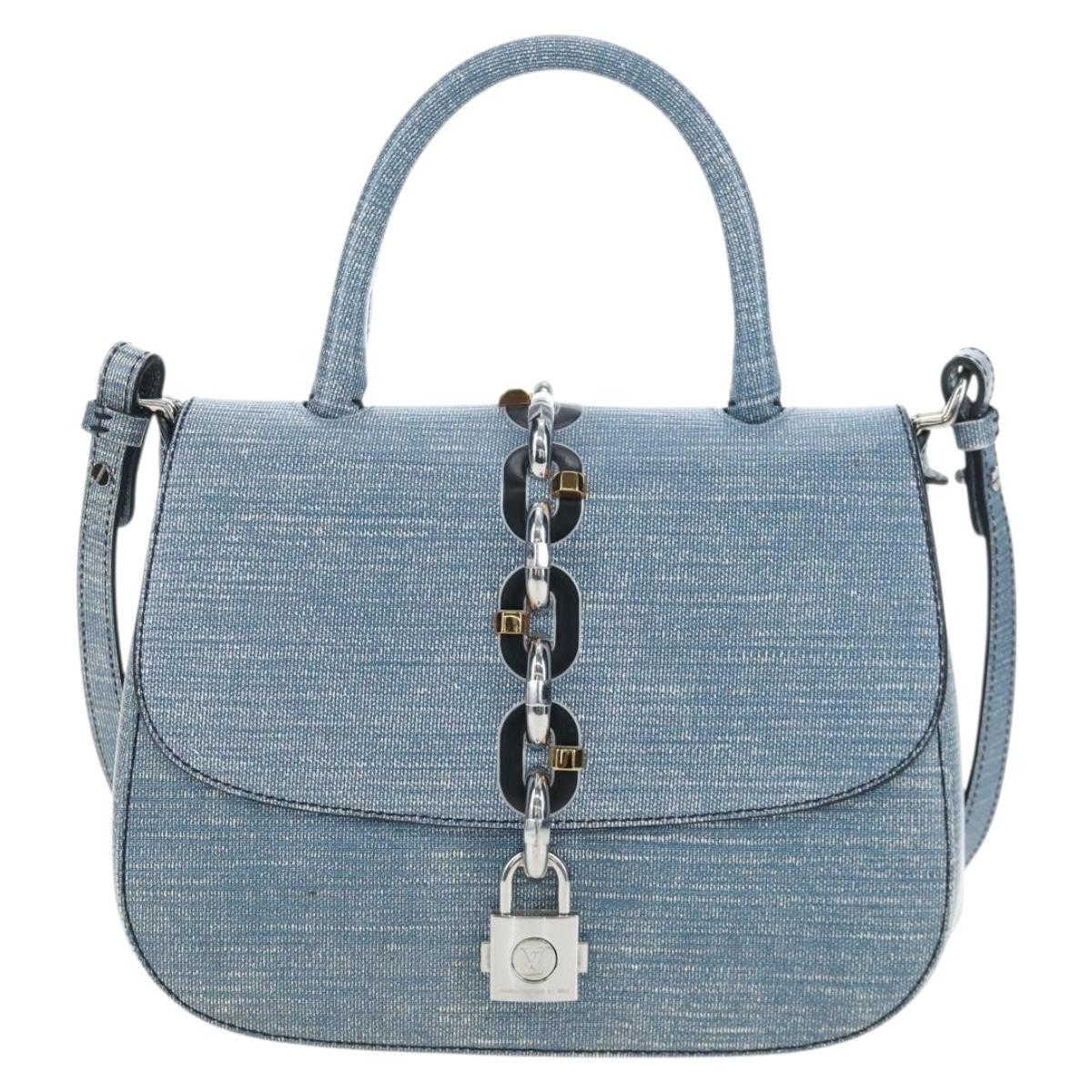 LOUIS VUITTON Epi Denim Chain It PM Shoulder Bag Blue M50271 LV Auth 198692SAM