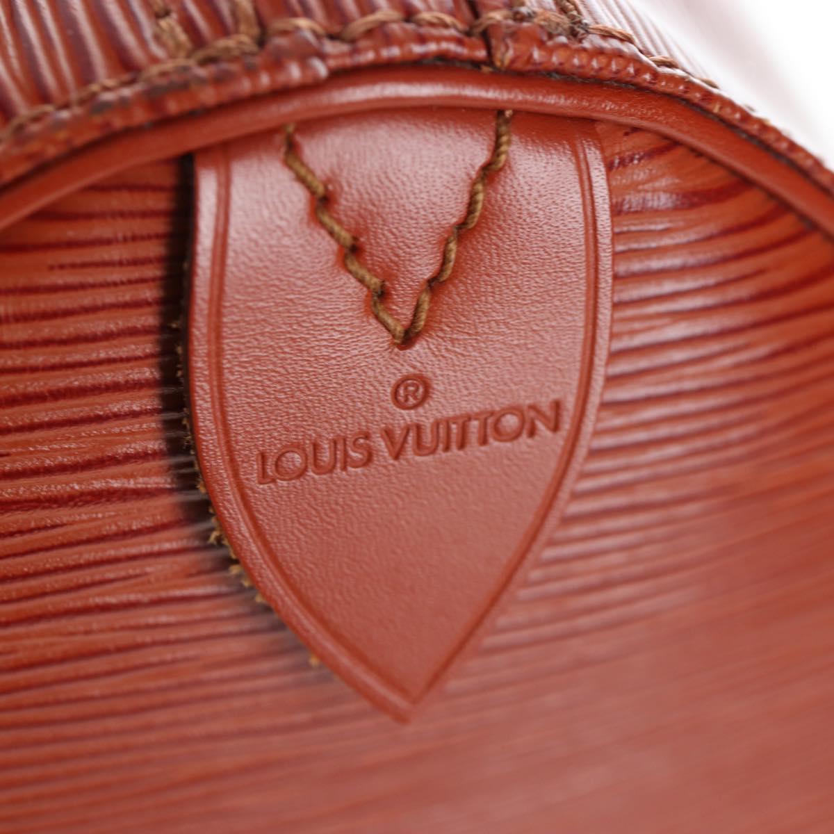LOUIS VUITTON Epi Speedy 40 Hand Bag Brown Kenya M42983 LV Auth 198713V
