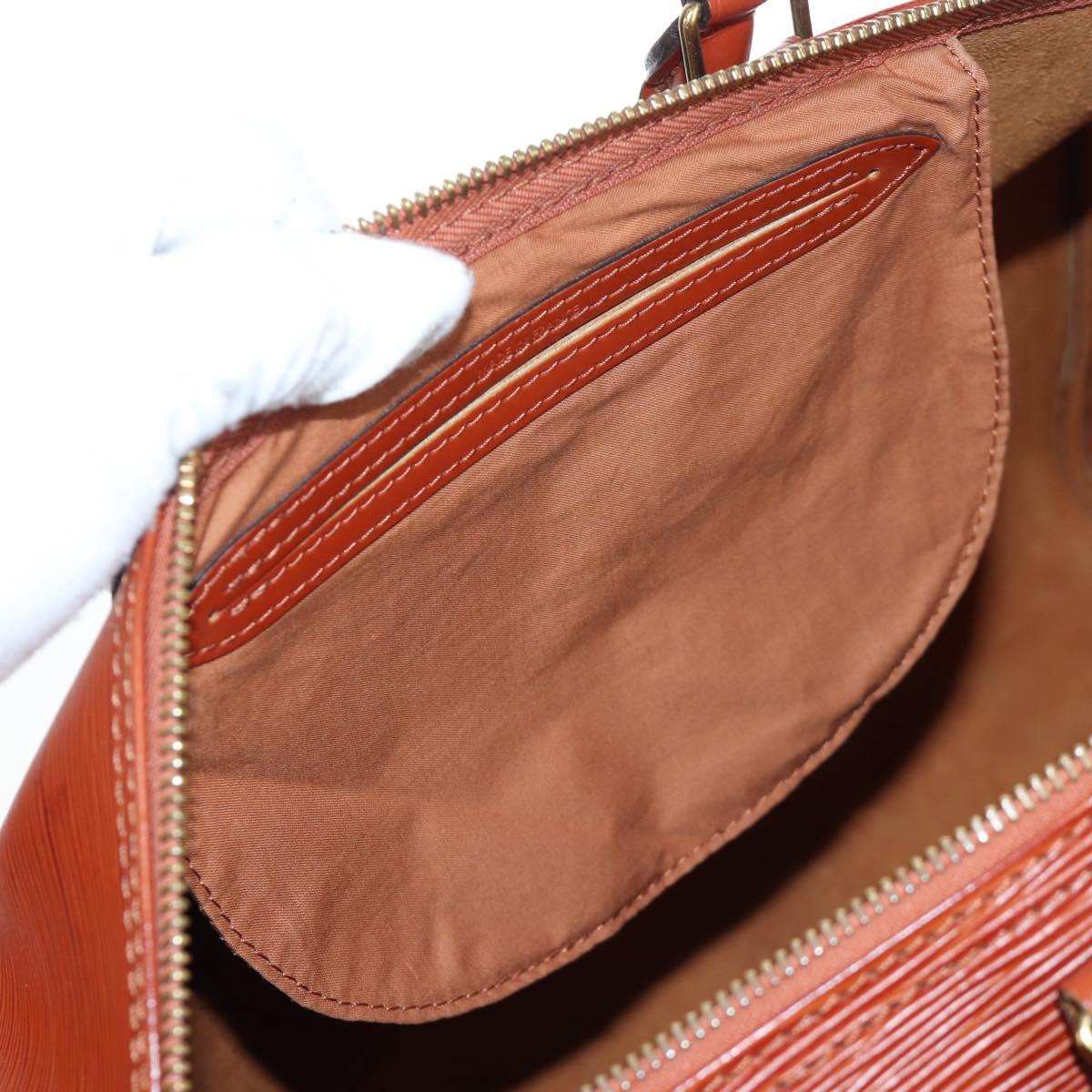 LOUIS VUITTON Epi Speedy 40 Hand Bag Brown Kenya M42983 LV Auth 198713V