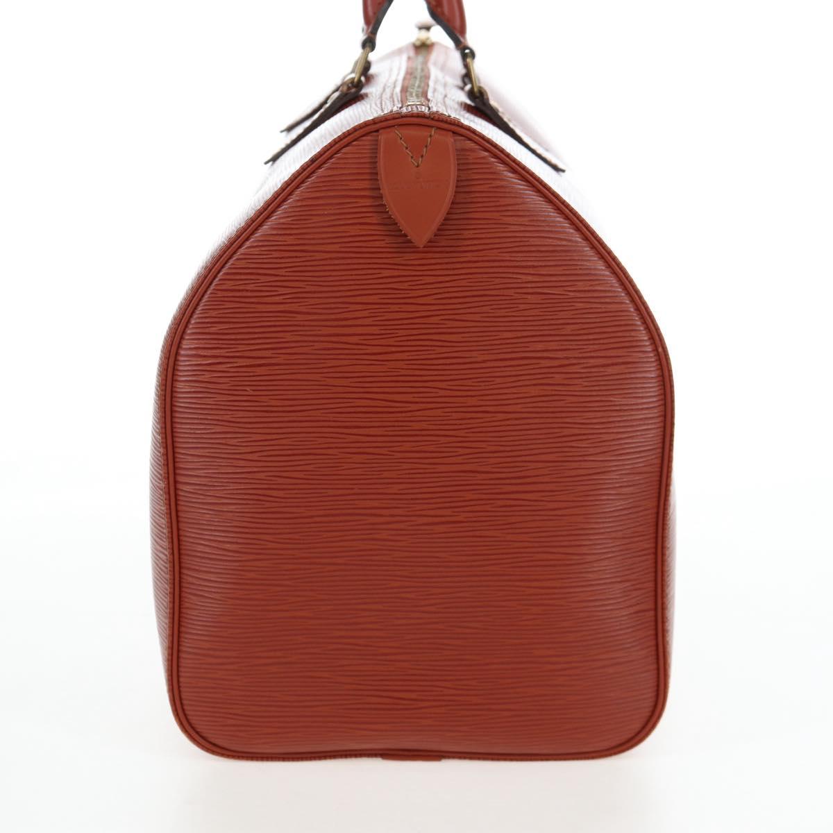 LOUIS VUITTON Epi Speedy 40 Hand Bag Brown Kenya M42983 LV Auth 198713V