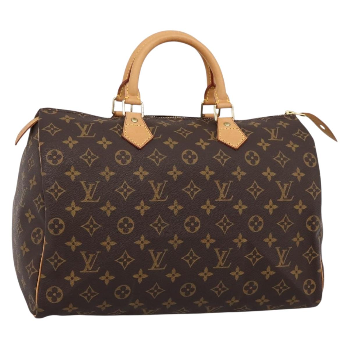 LOUIS VUITTON Monogram Speedy 35 Hand Bag M41524 LV Auth 198714V