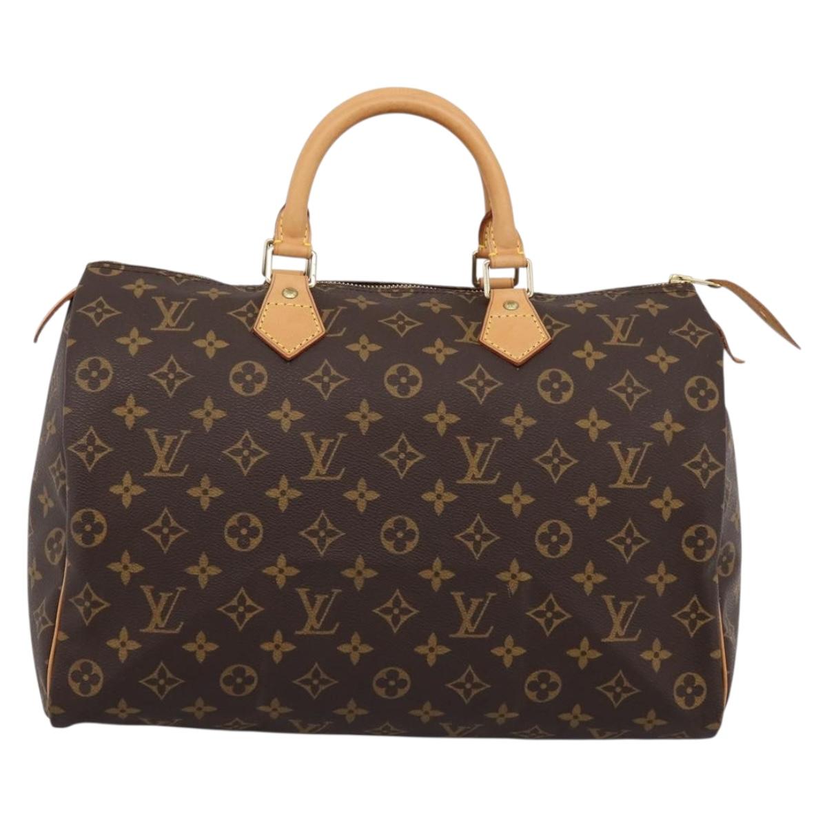 LOUIS VUITTON Monogram Speedy 35 Hand Bag M41524 LV Auth 198714V