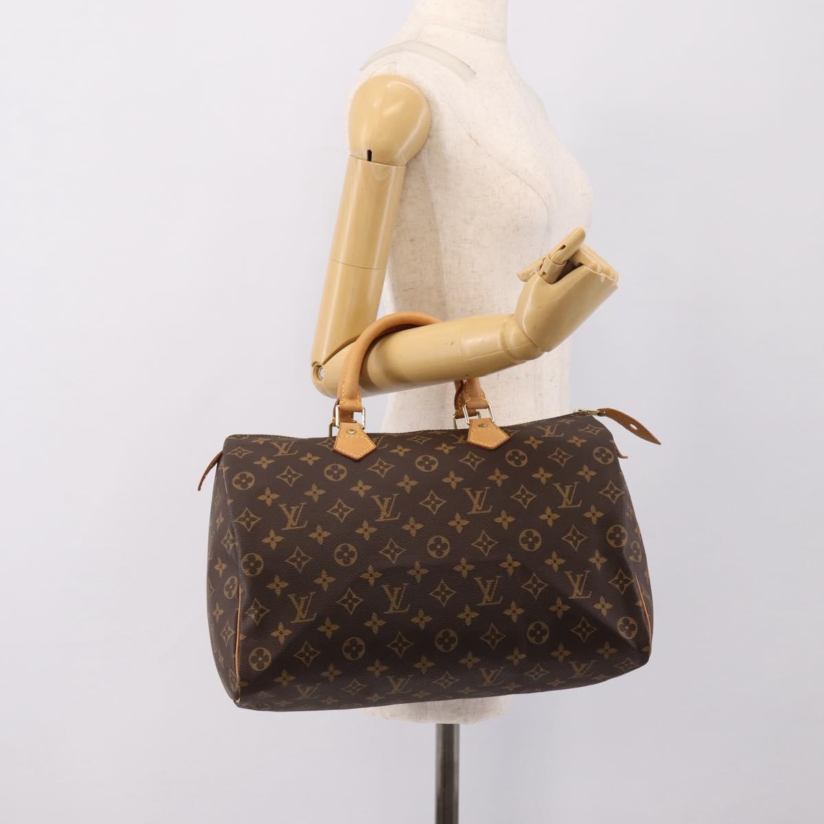LOUIS VUITTON Monogram Speedy 35 Hand Bag M41524 LV Auth 198714V