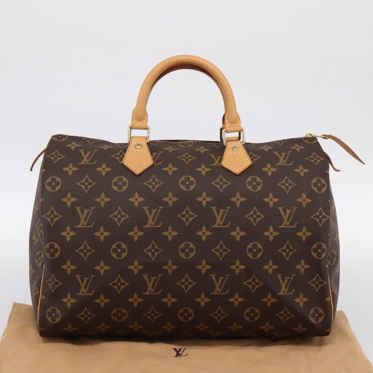 LOUIS VUITTON Monogram Speedy 35 Hand Bag M41524 LV Auth 198714V