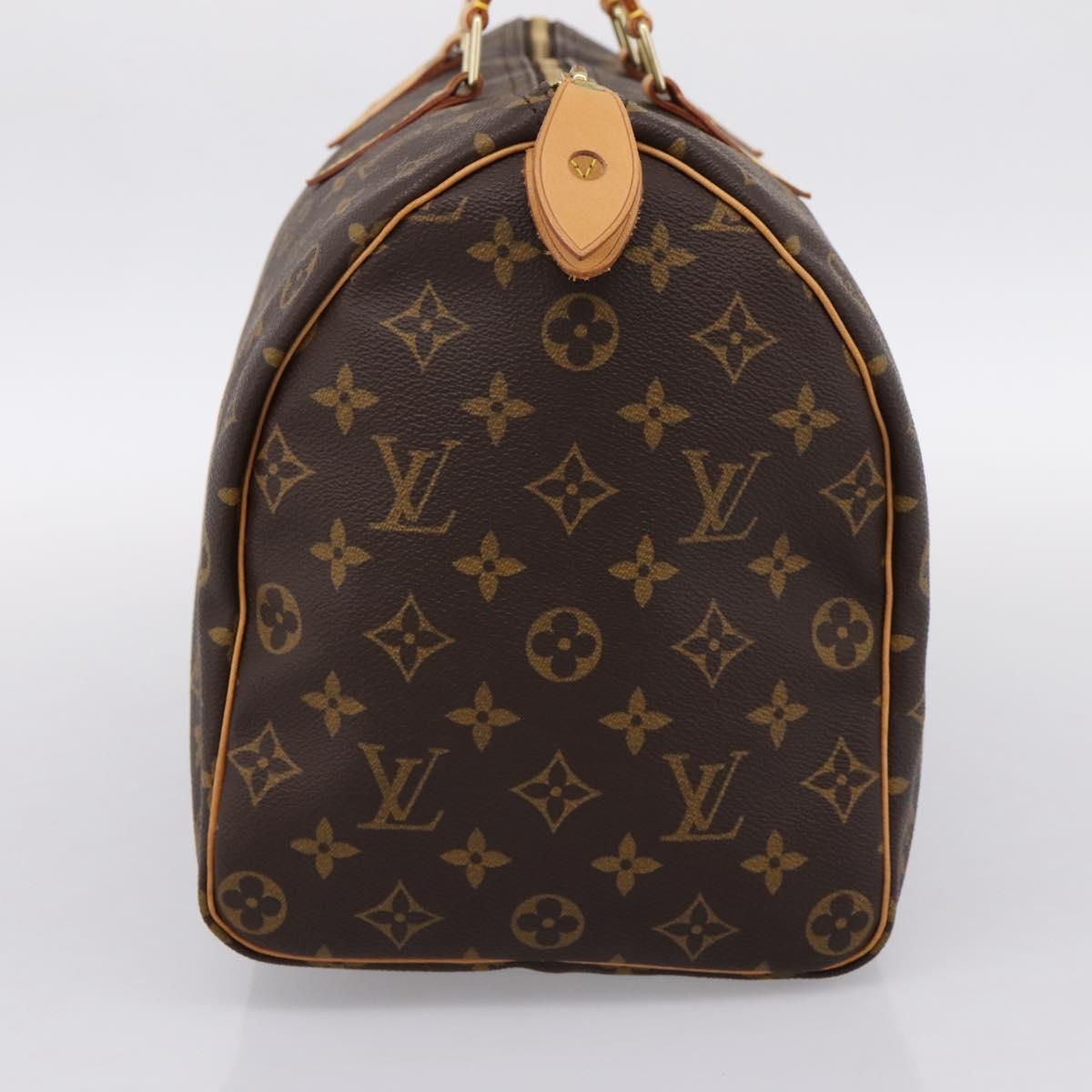 LOUIS VUITTON Monogram Speedy 35 Hand Bag M41524 LV Auth 198714V