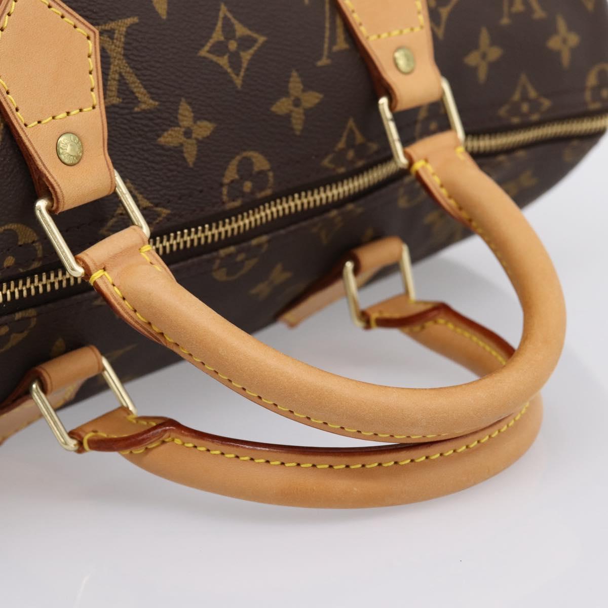 LOUIS VUITTON Monogram Speedy 35 Hand Bag M41524 LV Auth 198714V