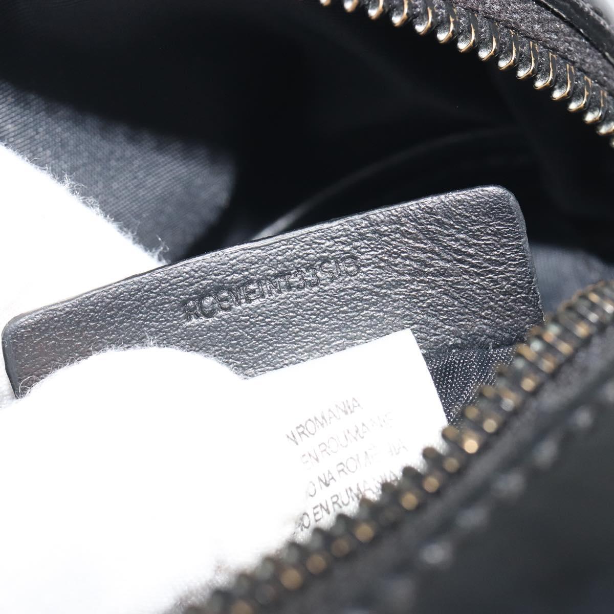 BURBERRY Thornton Messenger Shoulder Bag PVC Canvas Black Auth 198717A