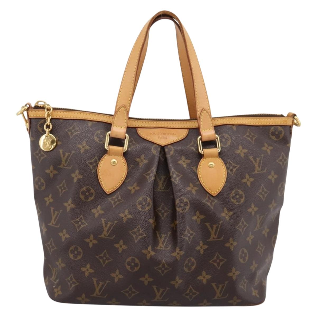 LOUIS VUITTON Monogram Palermo PM Tote Bag M40145 LV Auth 198725A