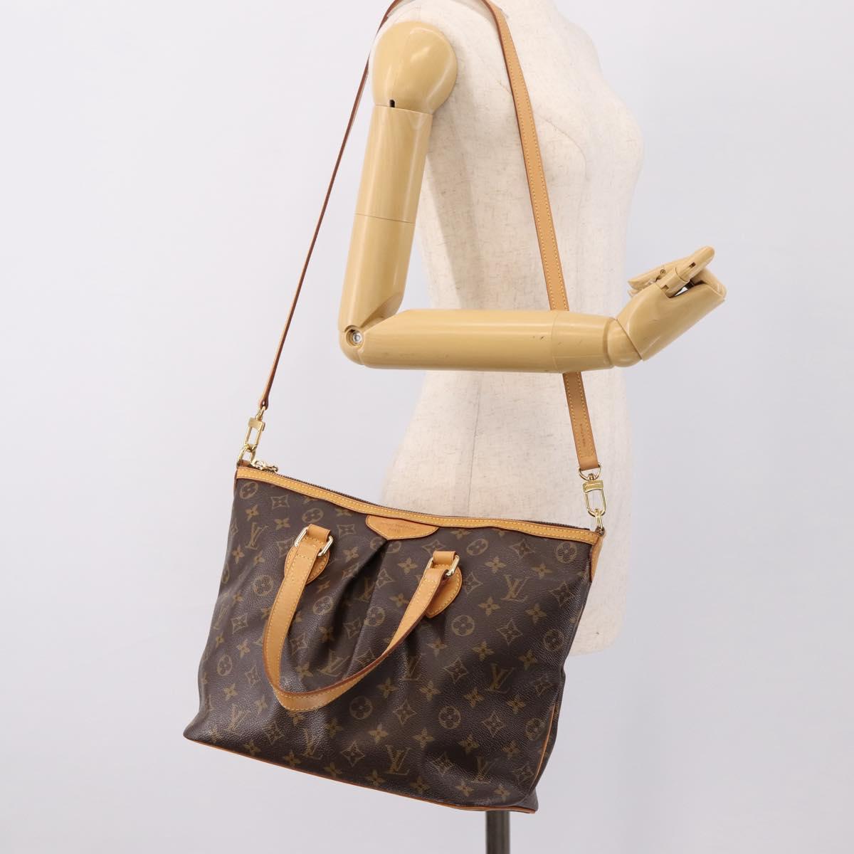 LOUIS VUITTON Monogram Palermo PM Tote Bag M40145 LV Auth 198725A