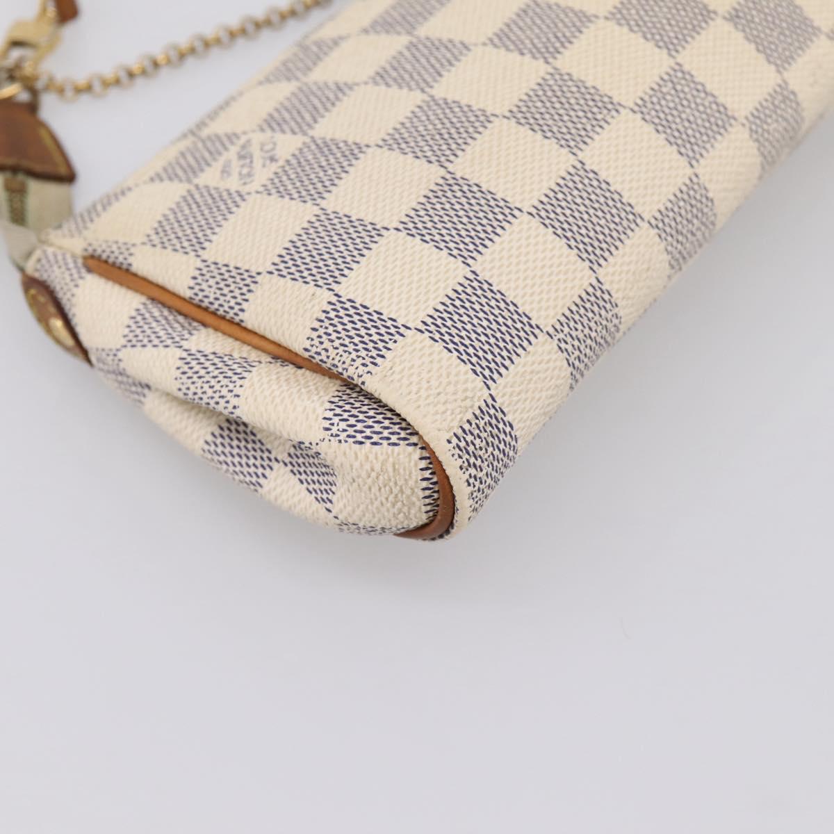 LOUIS VUITTON Damier Azur Eva Shoulder Bag 2way N55214 LV Auth 198727