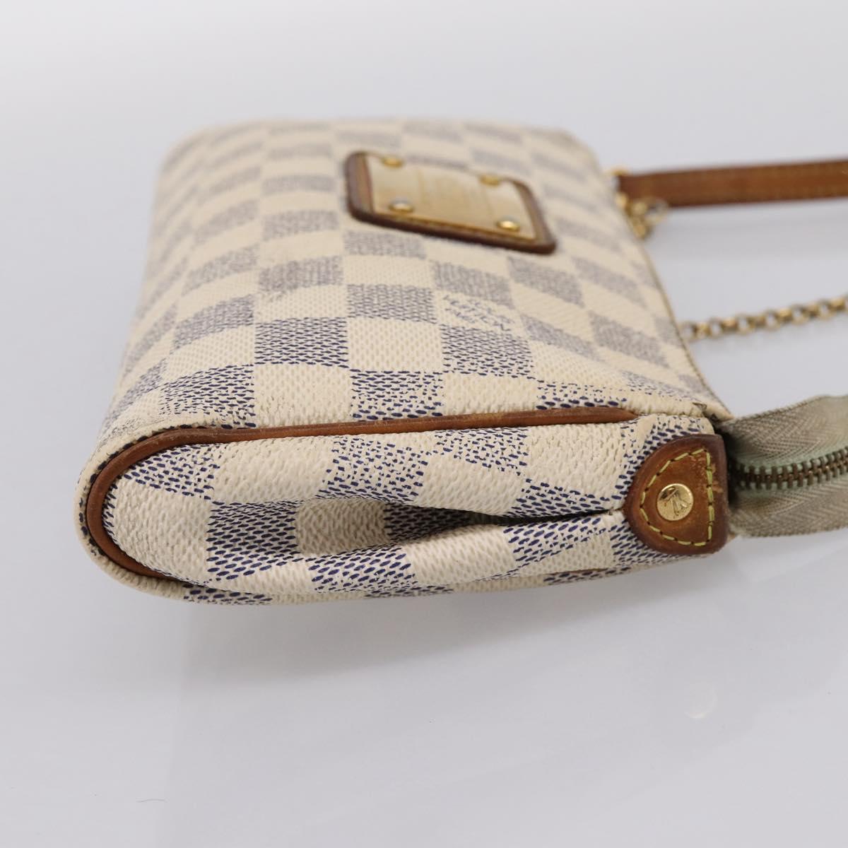 LOUIS VUITTON Damier Azur Eva Shoulder Bag 2way N55214 LV Auth 198727