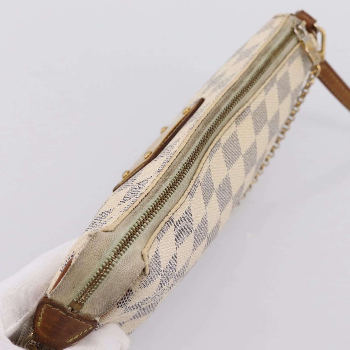 LOUIS VUITTON Damier Azur Eva Shoulder Bag 2way N55214 LV Auth 198727