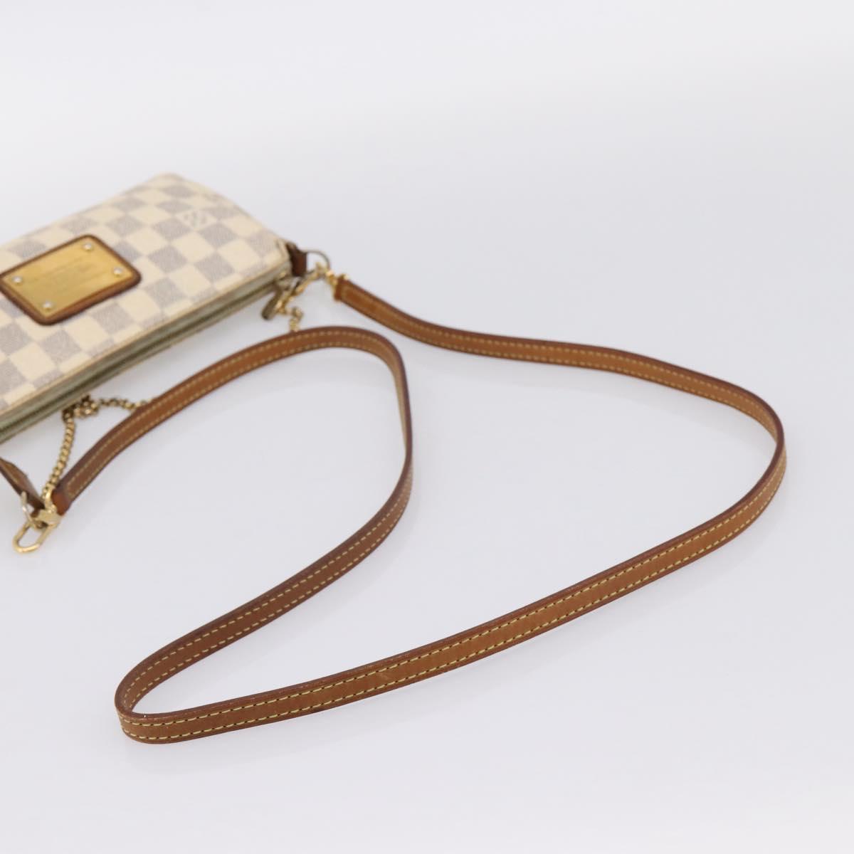 LOUIS VUITTON Damier Azur Eva Shoulder Bag 2way N55214 LV Auth 198727
