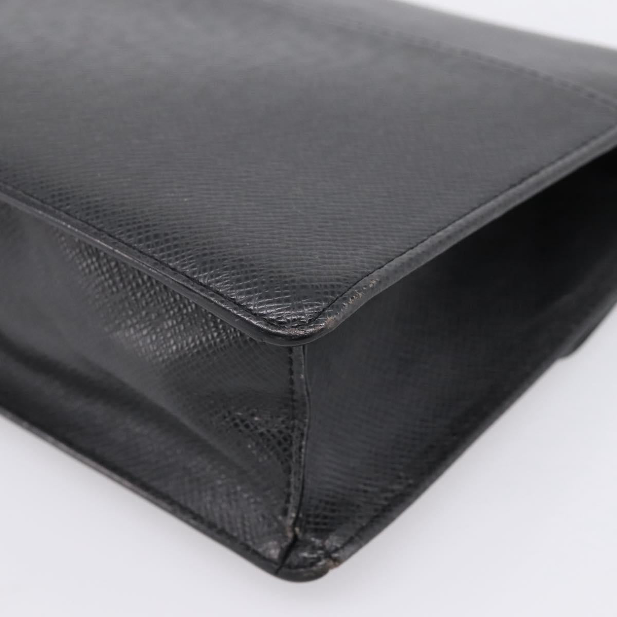LOUIS VUITTON Taiga Selenga Clutch Bag Ardoise M30782 LV Auth 198728