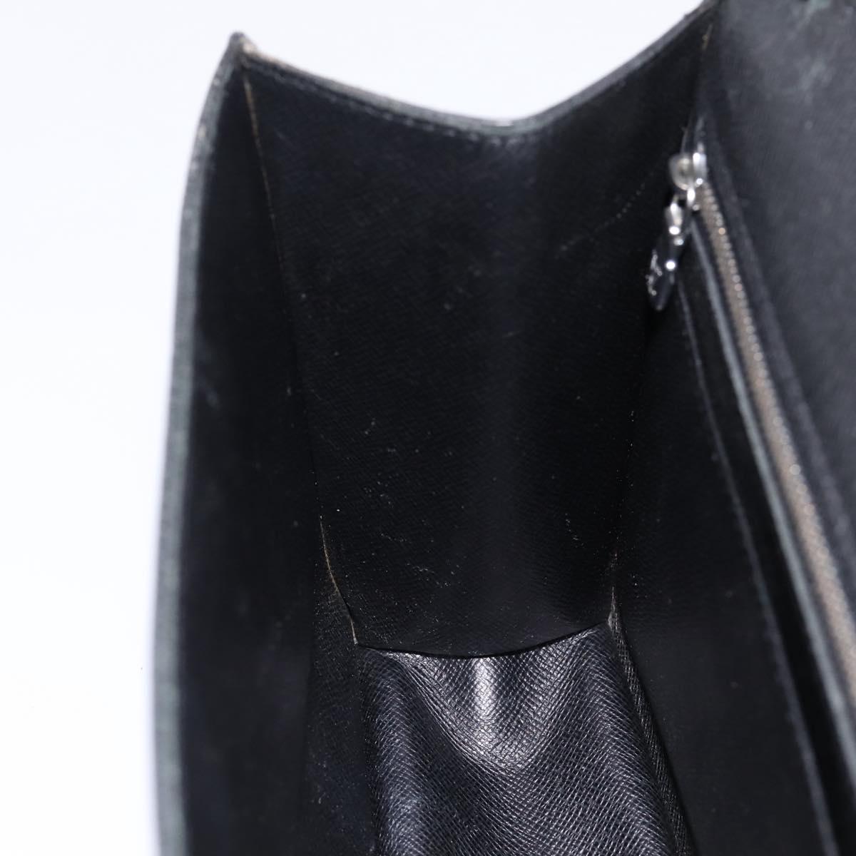 LOUIS VUITTON Taiga Selenga Clutch Bag Ardoise M30782 LV Auth 198728