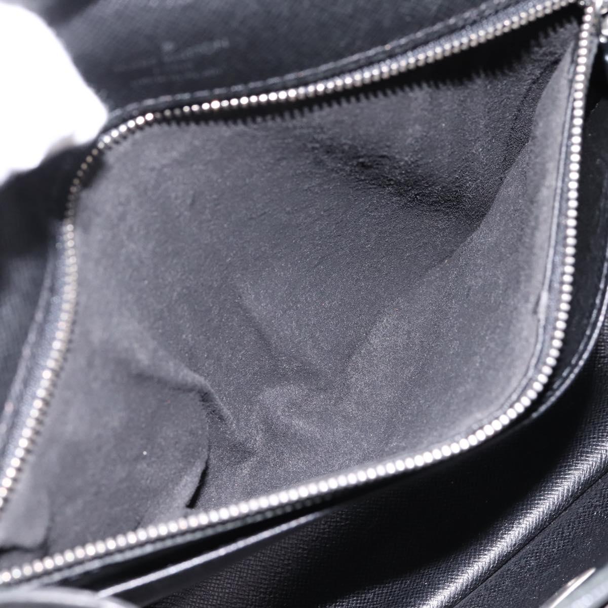 LOUIS VUITTON Taiga Selenga Clutch Bag Ardoise M30782 LV Auth 198728